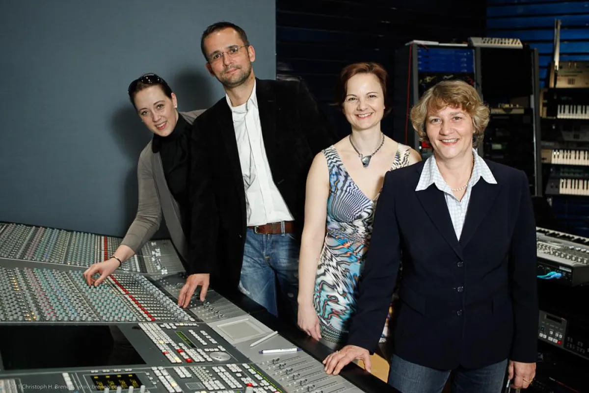 V.l.n.r.: Viktoria Kaspar (RMS), Stefan Barislovits (StepStone), Daniela Schlick (StepStone), Doris Ragetté (RMS)