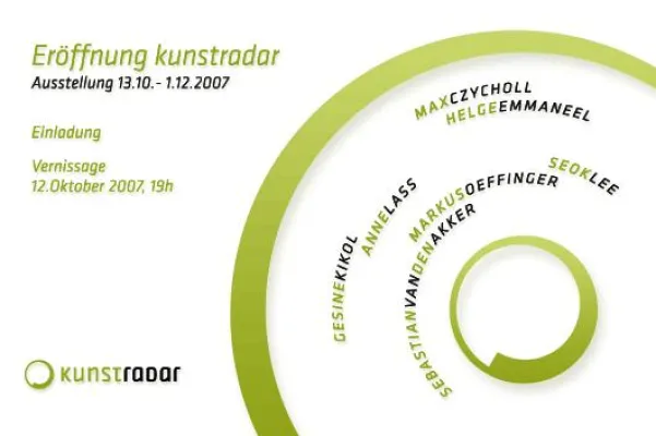 Bild: Eröffnungsausstellung kunstradar am 12. Oktober