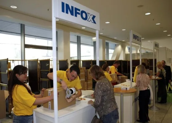 Bild: Unbeschwert unterwegs in Berlin: Infox bietet Paketversand für Messebesucher auf der ITB 2007