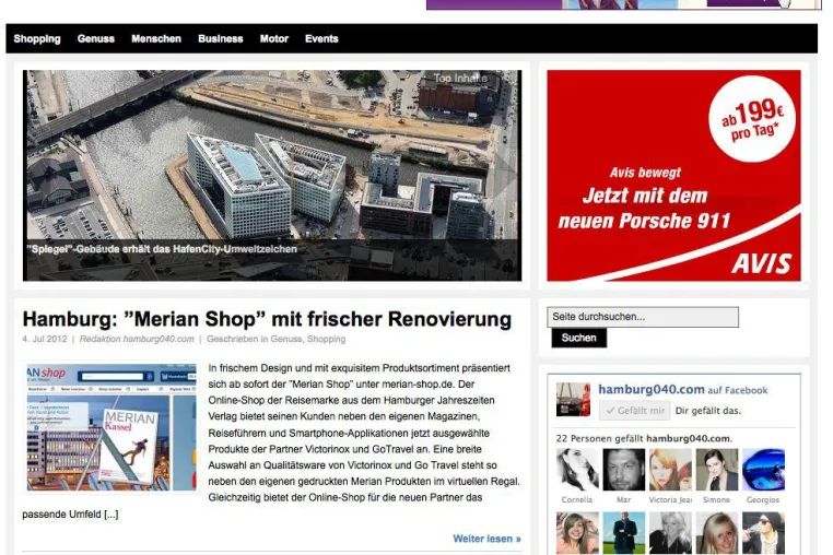 Bild: Offizieller Launch vom regionalen Online-Magazin hamburg040.com