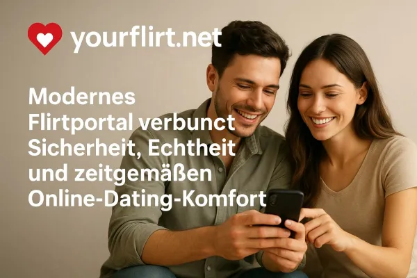 Bild: yourflirt.net - Modernes Flirtportal verbindet Sicherheit, Echtheit und zeitgemäßen Online-Dating-Komfort