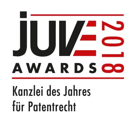 Bild: Vossius & Partner gewinnt JUVE Award 2018 in der Kategorie „Kanzlei des Jahres für Patentrecht“