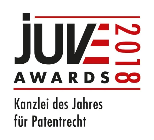 Bild: Vossius & Partner gewinnt JUVE Award 2018 in der Kategorie „Kanzlei des Jahres für Patentrecht“