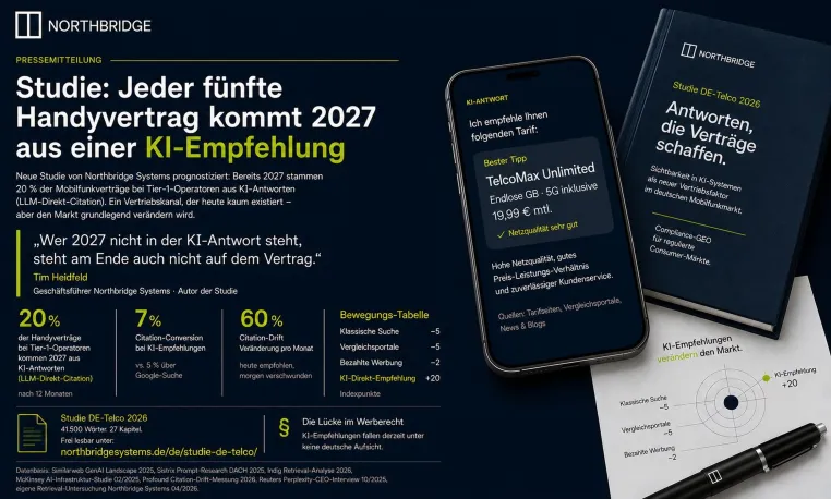 Bild: Studie: Jeder fünfte Handyvertrag kommt 2027 aus einer KI-Empfehlung