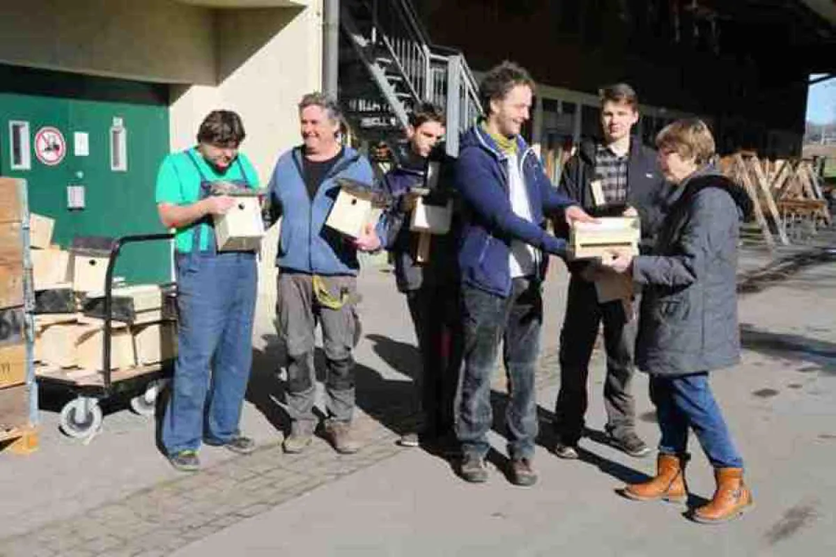 Nistkästen aus Rosenharz für den BUND Ortsgruppe Ravensburg - Weingarten.
