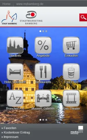 Bild: Bamberg App - Ab sofort kostenfrei im App-Store
