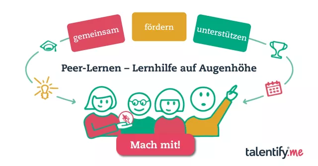 Bild: Peer-Lernen - Lernhilfe von Schüler:innen für Schüler:innen