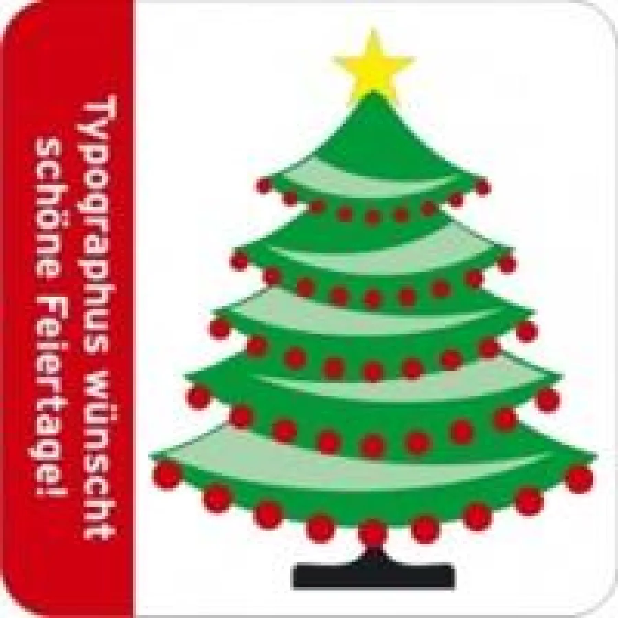 Beispiel Weihnachtsaufkleber