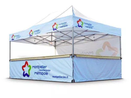 Bild: Unser bester bedruckter Faltpavillon