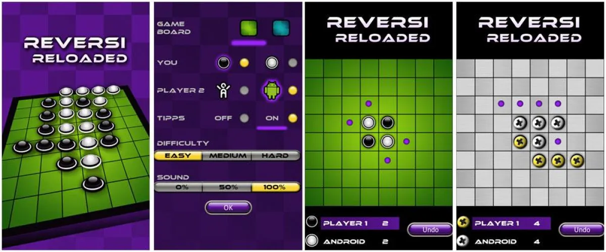 Reversi Reloaded für Android Smartphones und Tablets