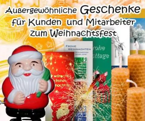 Bild: Weihnachtsgeschenke für Kunden und Give Aways für Mitarbeiter
