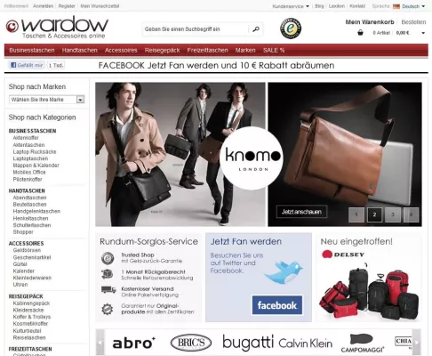 Bild: Onlineshop WARDOW.com vermeldet Rekordjahr 2011