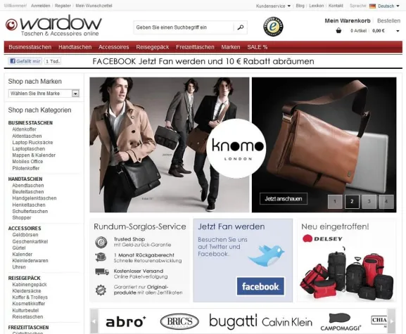 Bild: Onlineshop WARDOW.com vermeldet Rekordjahr 2011