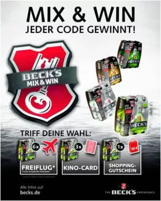 Bild: Zufriedene Verbraucher über die Beck’s Mix&Win Werbekampagne