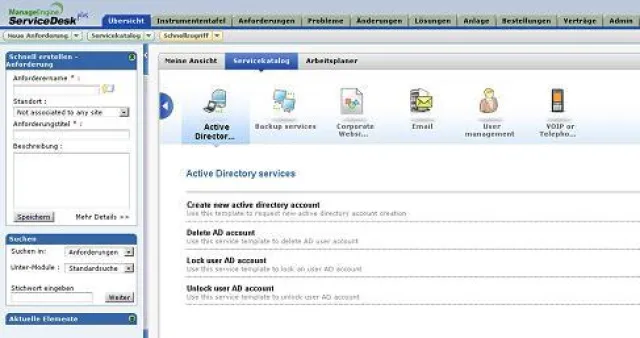Bild: ITIL-fähiges IT-Management: ServiceDesk Plus integriert Servicekatalog