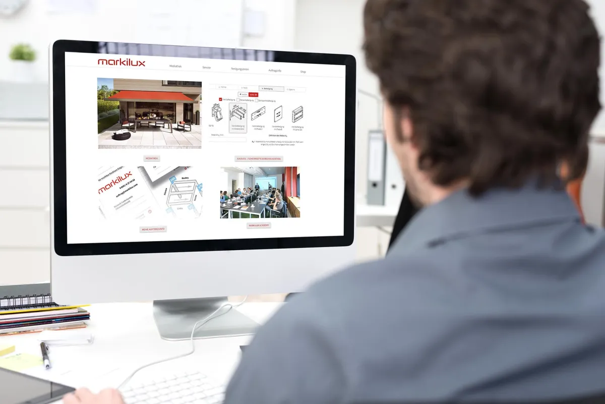 Mit der digitalen Mediathek will Markisenexperte markilux seine Fachpartner bestmöglich unterstützen