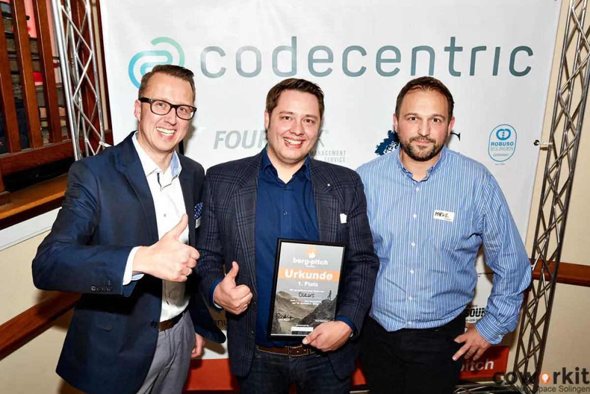 Foto: Leon Sinowenka. v.l.n.r. Sven Anders Wagner, Dominik Geldmacher, Mirko Novakovic