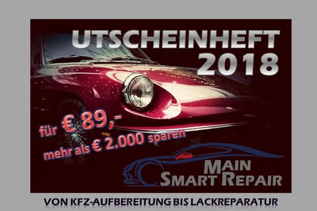 Bild: Mit dem Gutscheinheft 2018 bietet Main Smart Repair Preisvorteile für Lackreparatur, Kfz-Aufbereitungen & Co.