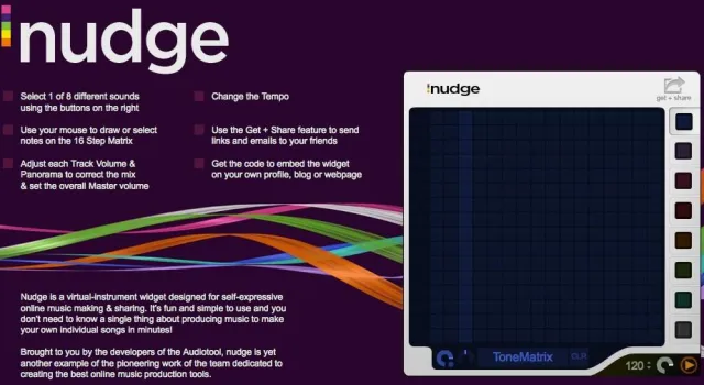 Bild: Hobnox präsentiert iNudge.net – ein Musikinstrument für das WEB 2.0