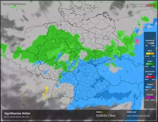 Bild: Wintersport : Am Wochenende viel Schnee in Bayern erwartet