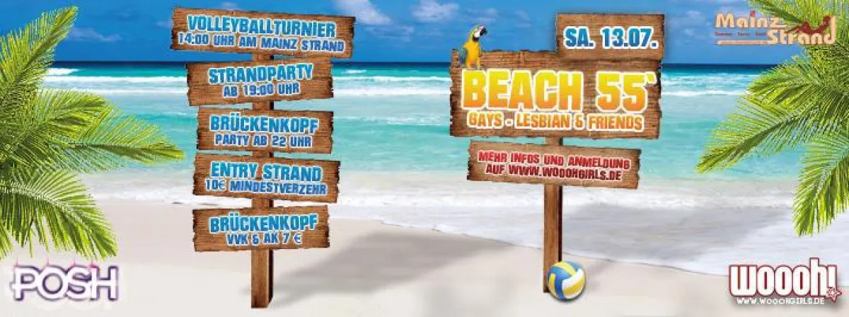 Woooh! and POSH goes BEACH 55`