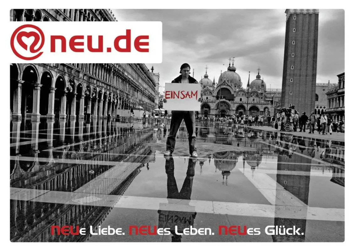 Motiv der flächendeckenden NEU.de Plakatkampagne: Sebastian Hämer
