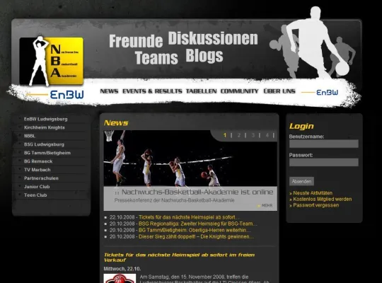 Bild: Start der Nachwuchs-Basketball-Akademie (NBA) Community unter nba-akademie.de