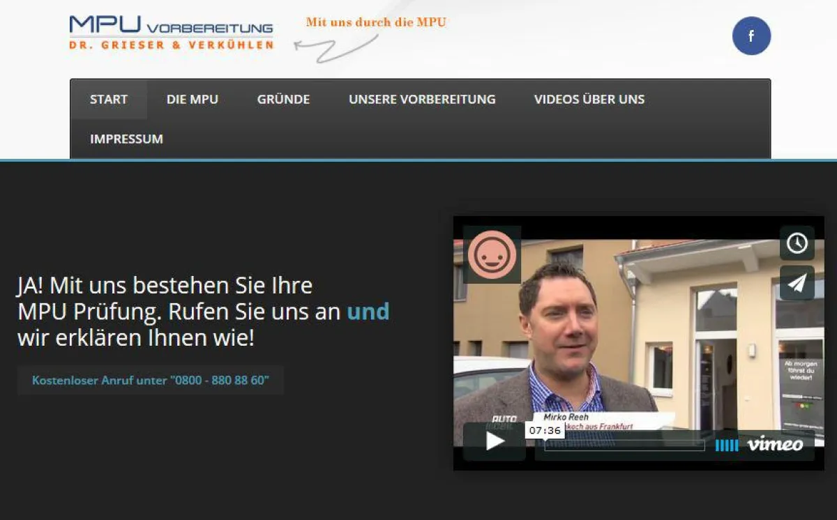 MPU Vorbereitung in Gießen mit einem ehemaligen TÜV Gutachter