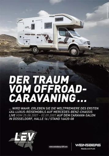 Bild: BLV inszeniert Auftritt für das innovative 4x4 Light Expedition Vehicle von WEINSBERG