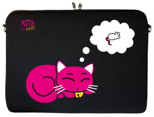 Bild: Probier's mal mit Gemütlichkeit...: Notebook-Sleeves "Kitty to go" laden zum Entspannen auf Katzenart ein