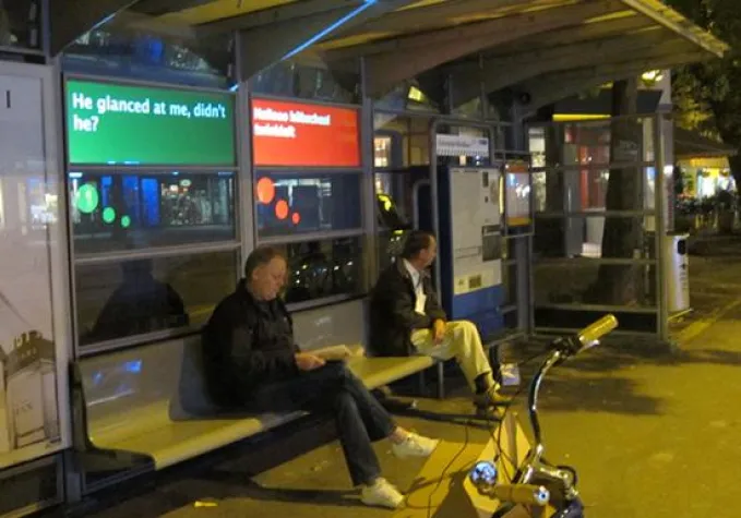 Twitter-Stream mitten in Zuerich Bild: Twitter-Stream mitten in Zuerich