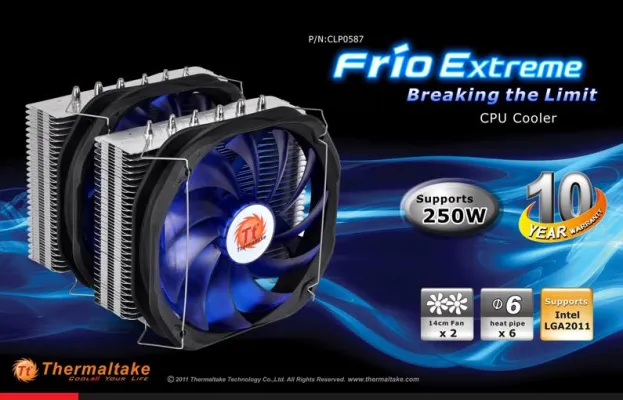 Bild: Thermaltake vergibt als erstes Unternehmen weltweit 10 Jahre Garantie auf den Frio Extreme