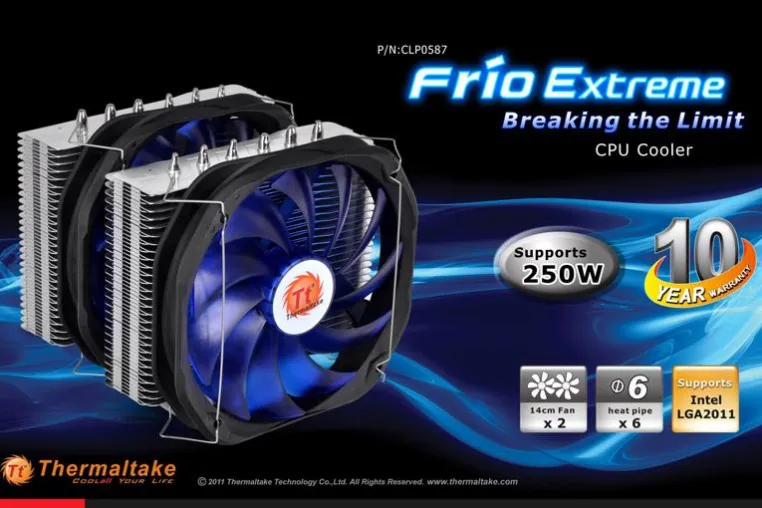 Bild: Thermaltake vergibt als erstes Unternehmen weltweit 10 Jahre Garantie auf den Frio Extreme