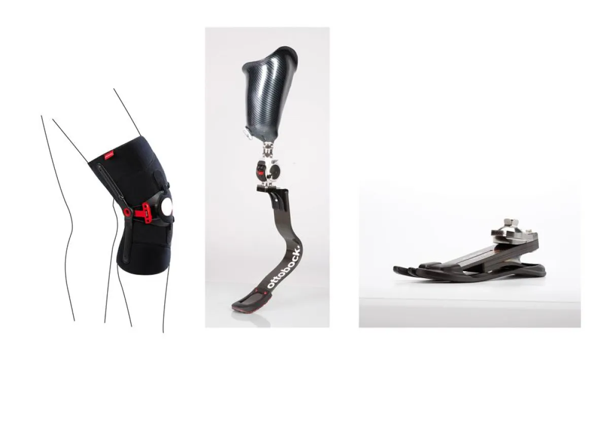 red dot awards für drei Ottobock Produkte: Die Knieorthese Patella Pro, die Sportprothese und der Pr