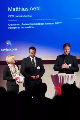 Bild: futureLAB gewinnt den Swisscom Supplier Award für Innovation
