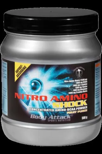 Body Attack Nitro Amino Shock - Trainingsbooster mit Muskelschutz-Funktion Bild: Body Attack Nitro Amino Shock - Trainingsbooster mit Muskelschutz-Funktion