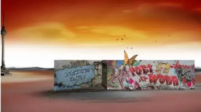 Bild: Berlin Surreal – Wie kommt der Schnurrbart auf das Brandenburger Tor?