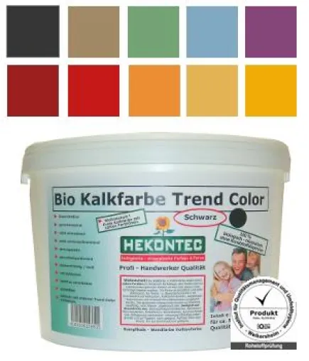 Bild: Weltneuheit. Kalkfarbe in satten Farbtönen