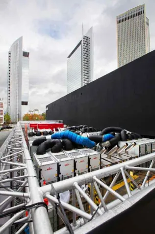 Bild: Infrastrukturdienstleister HELOT bei AUDI Event im Einsatz