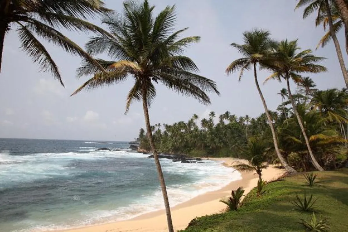 Sanstrand auf der Insel Sao Tome