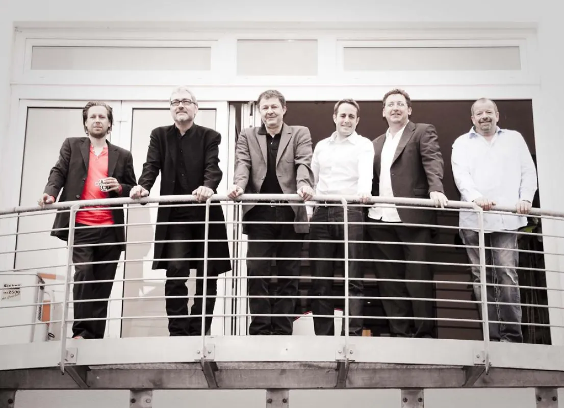 Die Vorjury v.l.: Patric Schäfer, Michael Krueger, Thomas Toporowicz, Daniel Jung, Thilo Raisch, Thaddäus Assenmacher