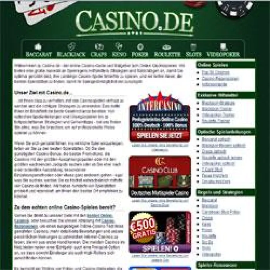 Casino.de - Der Guide zum Casino und Poker Spielen