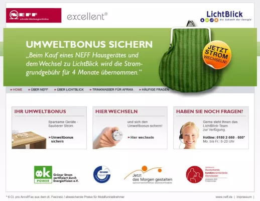 Bild: Umweltbonus: Kunden sparen beim Kauf eines Neff Küchengerätes - und leisten einen Beitrag zum Umweltschutz