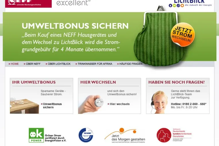 Bild: Umweltbonus: Kunden sparen beim Kauf eines Neff Küchengerätes - und leisten einen Beitrag zum Umweltschutz