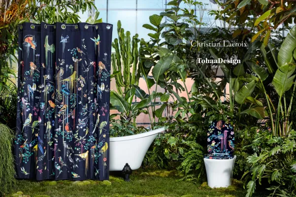 Bild: Das Haute Couture-WC: TohaaDesign und Maison Christian Lacroix kreieren die noble Birds Sinfonia-Kollektion