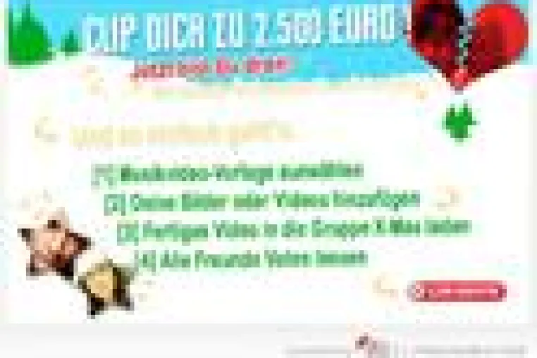 Bild: Erstelle dein eigenes Weihnachtsvideo und gewinne – mit Clipgenerator und MyVideo