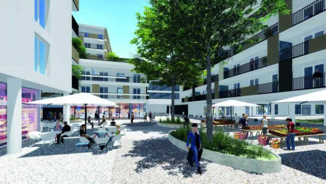 Bild: Alles unter einem Dach: Gewerbeansiedlung im Brauquartier Puntigam der C&P Immobilien AG