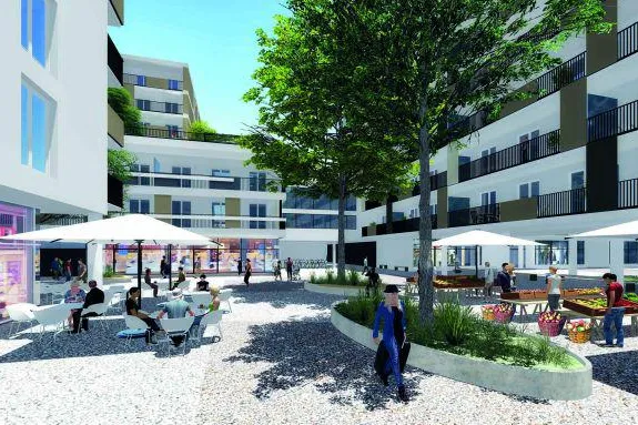 Bild: Alles unter einem Dach: Gewerbeansiedlung im Brauquartier Puntigam der C&P Immobilien AG