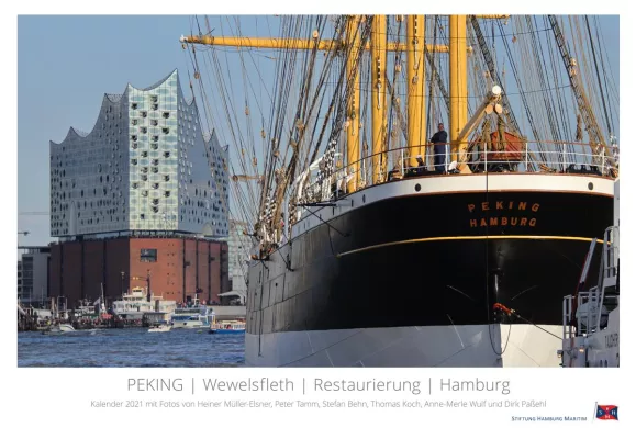 Bild: PEKING-Wandkalender 2021-Spannende Motive aus dem dritten Restaurierungsjahr und der Überführung nach Hamburg