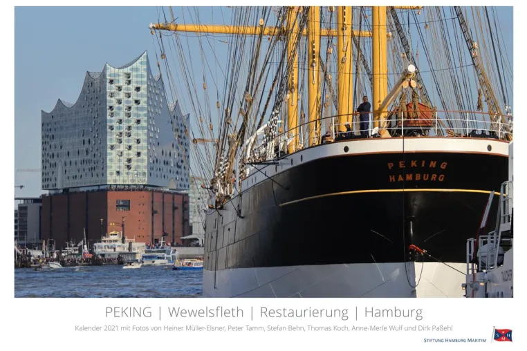 Bild: PEKING-Wandkalender 2021-Spannende Motive aus dem dritten Restaurierungsjahr und der Überführung nach Hamburg
